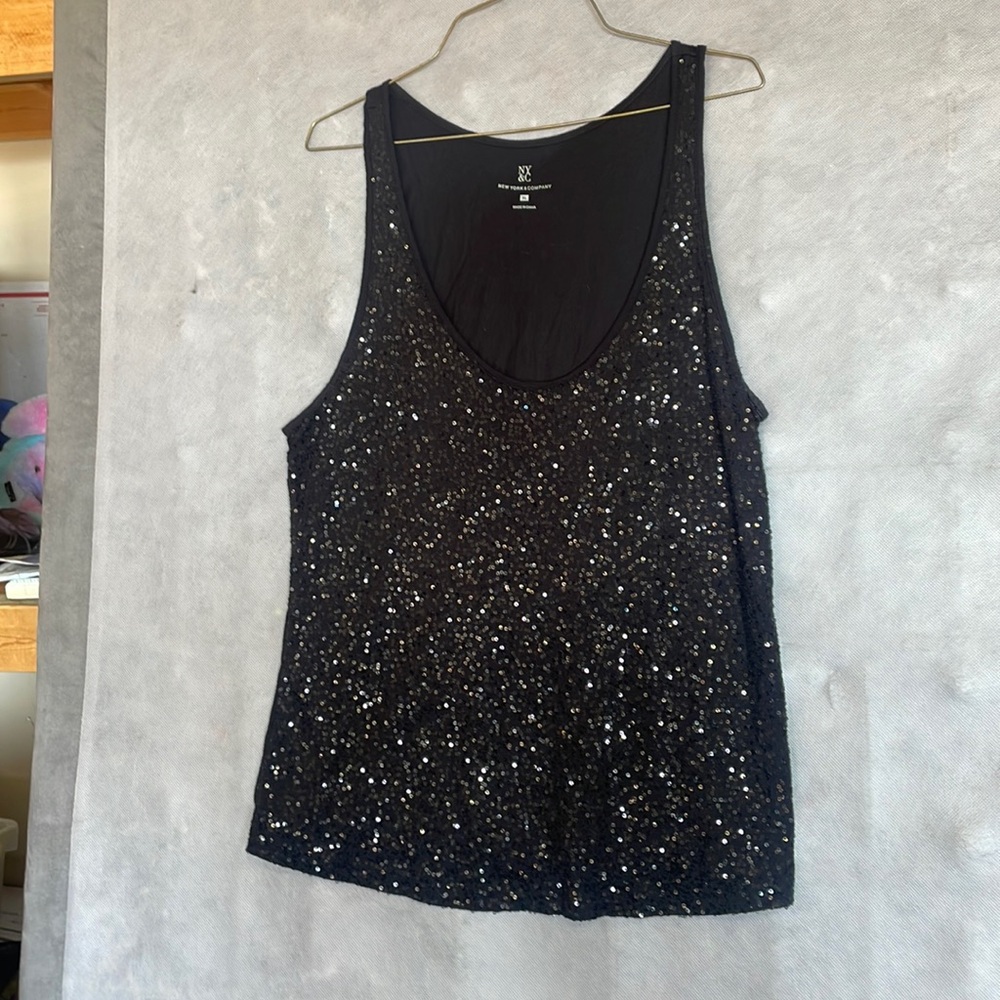 New York and Company Sequin Tank! Size XL